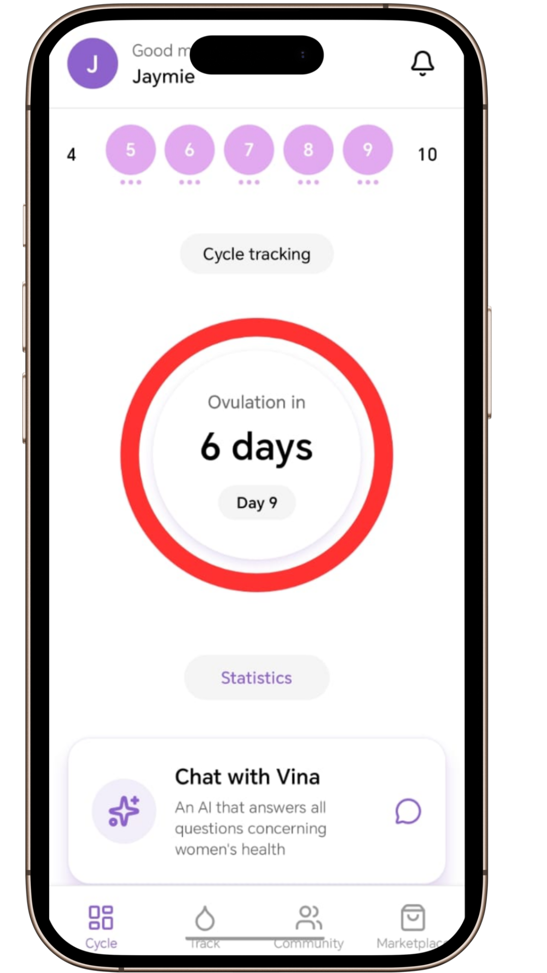 Vina | Track Patterns & Understand Your Body